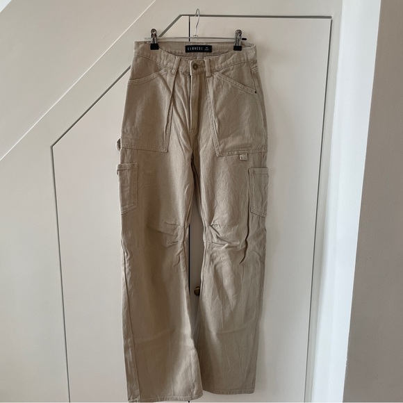 LIONESS -- Miami Vice Pant Cargo in Beige - Picture 2 of 4